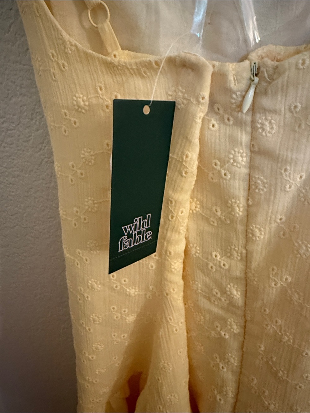 wild fable Pale Yellow Spaghetti Strap Maxi Dress - Picture 3 of 3